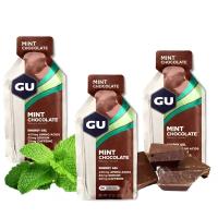 Гель питьевой GU ENERGY GU ORIGINAL ENERGY GEL 20mg caffeine 3 x 32 г, Шоколад-Ментол