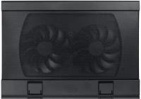 Deepcool Подставка для ноутбука 17" Deepcool WIND PAL FS 382x262x24mm 2xUSB 793g Fan-control 22-27dB черный