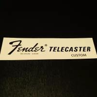 Наклейка-декаль на голову грифа гитары "Fender Custom Telecaster 1968-1975" Guitar Sticker