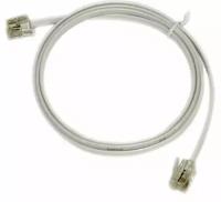 Кабель патч-корд Hyperline PC-RJ12-RJ12-3M-WH телефонный, 3 м