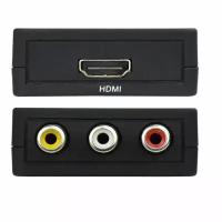 Переходник RCA на HDMI (конвертер 3RCA мама -HDMI мама) AV2HDMI