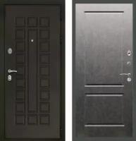 Дверь входная (стальная, металлическая) Сенатор Престиж 3К ФЛ-117 "Штукатурка графит"