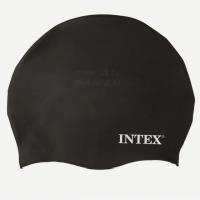 INTEX Шапочка резиновая для плавания черная, 8+ 55991