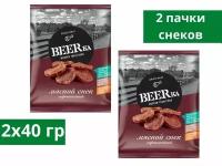 Вяленая рыба Beerka, мясной снек сырокопчёный, 40 г, 2 пачки