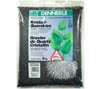 Аквариумный грунт Dennerle CRYSTAL QUARTZ GRAVEL, гравий 1-2 мм, черный, 5 кг