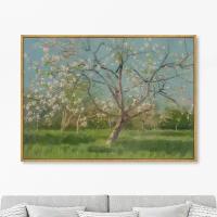 Репродукция картины на холсте Study of Blooming Trees in an Orchard, 1900г. Размер картины: 75х105см