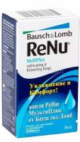 Смазывающие и увлажняющие капли Bausch&Lomb ReNu Multi+ Rewetting Drops (8 ml)