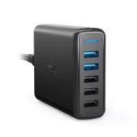 Сетевое зарядное устройство Anker PowerPort Speed 5 w/ 2x Quick Charge 63W Black