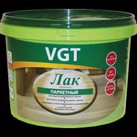VGT / ВГТ акриловый лак для паркета и дерева внутри помещений полуматовый (0,9 кг)