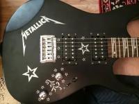 Наклейка для гитары "Metallica" Guitar Sticker, белый