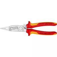 Клещи электромонтажные KNIPEX 1396200 SB с двухкомпонентными диэлектрическими рукоятками