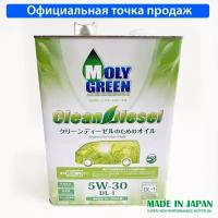 Моторное масло MOLYGREEN CLEAN DIESEL 5W-30 Синтетическое 4 л