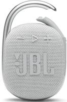 Колонка порт. JBL Clip 4 белый 5W 1.0 BT 15м 500mAh (JBLCLIP4WHT)