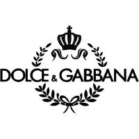 Наклейка на автомобиль логотип D&G 39 см х 25 см