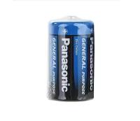 Батарейка Panasonic General Purpose R20 (D) синяя, солевая