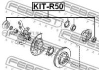 FEBEST KITR50 Подшипник роликовый передней полуоси ремкомплект