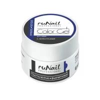 RuNail Цветной УФ-гель для наращивания ногтей 7,5 г (с блест, Мистический фиолетов)