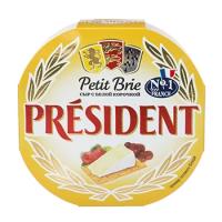 Сыр мягкий Petit Brie 60% с белой плесенью President Ао "емск" 125г Россия