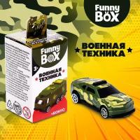 WOOW TOYS Набор для детей Funny Box «Военная техника»: карточка, фигурка, лист наклеек, микс