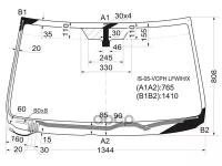 Стекло Лобовое С Обогревом Щеток Lexus Is250/350 05-13 XYG арт. IS-05-VCPH LFW/H/X