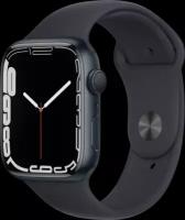 Apple Watch Series 7 Apple Часы Apple Watch Series 7 45mm Aluminum Case with Sport Band Global, темная ночь