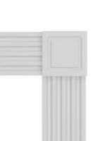 Декоративный элемент (квадрат) для обрамления проёмов, окон и дверей из архитектурного ЛДФ-декора Ultrawood (Ультравуд) D 2095