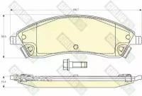 GIRLING Колодки тормозные CADILLAC SRX 04-08 передние 6144517