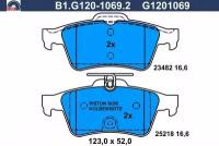 Колодки Торм.Зад. GALFER арт. B1-G120-1069-2