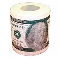 Туалетная бумага с долларами