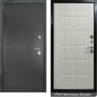Дверь металлическая ДК 70 С 2050х860х70мм Серебро Лиственница беленая левая
