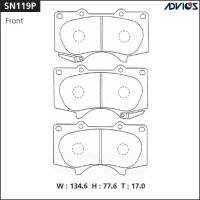 Колодки Перед / Prado 120/150 0446560320 ADVICS арт. SN119P