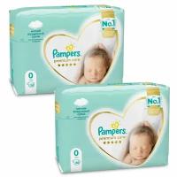 Подгузники Pampers Premium Care 0 1.5-2.5кг 60шт