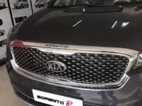 Хромированная накладка под решетку радиатора Kia Sorento III