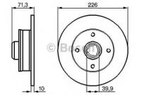 BOSCH 0986478331 Диск тормозной задний VW Passat, Golf III, Jetta