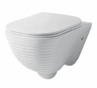 Подвесной безобод. унитаз, c крепежом Disegno ceramica Loom, 52,5x37 см, цвет белый глянцевый LO005RIM01