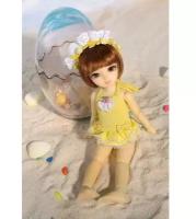 Angel Studio 1/6 BJD cute lemon swimming suit (Жёлтый костюм для купания для кукол Энжел Студио 26 см)