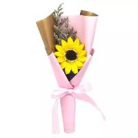 Мыльный цветок в подарочной упаковке "Love" Baziator розовый