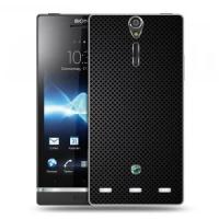 Дизайнерский пластиковый чехол для Sony Xperia S Металл