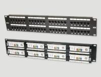 27B-U5-48BL Коммутационная патч-панель Eurolan 19" 2HU портов: 48 х RJ45 кат. 5е универсальная неэкр. цвет: чёрный