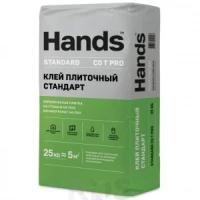 Клей плиточный Стандарт (C0 T) Hands Standard PRO 25 кг