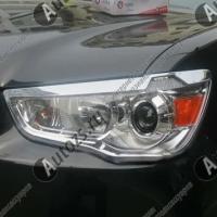 Хромированные накладки на фары Mitsubishi ASX 2010+ B