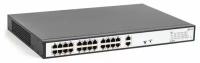 2044 SKAT PoE-24E-2G коммутатор PoE Plus, мощность 250Вт, порты: 24-Ethernet, 2-Uplink