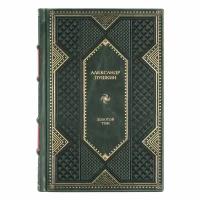 Книга Александр Пушкин "Золотой том" в 1 томе в кожаном переплете / Подарочное издание ручной работы / Family-book