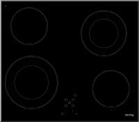 Электрическая варочная панель KORTING HK 62031 B