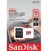 Карта памяти SanDisk MicroSDHC 16Gb ULTRA 80Mb/s 533X