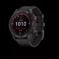 Garmin Fenix 7 Solar серый с черным ремешком серый