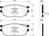 Sp1529_колодки Дисковые Передние! Mazda 626 Gw 1.8I/2.0I/Tdi 98> Sangsin brake арт. SP1529