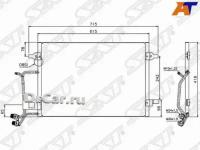 SAT Радиатор кондиционера VW PASSAT B5 97-00