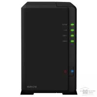 Synology NVR1218 Сетевое хранилище PC-Less Surveillance Solution, HDMI 1080p, RAID0,1,5,6 up to 2HDDs SATA 3,5" up to 7 with DX517 1x USB 3.0, 2x USB2.0 1xCOM 4 IP cam up to 12 1xGigabit LAN 3YW