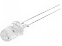 Светодиод OPTOSUPPLY OSB5SA5201E, LED; 5мм; голубой; 1400-16500мкд; 8°; 20мА; 2,9-3,6В; Bullet, 1шт